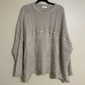 Easel oversized sweater wool blend size large